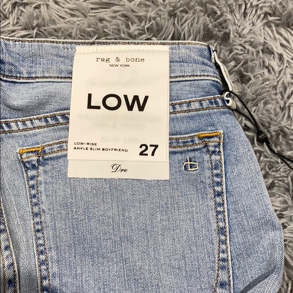 NEW • Rag & Bone • Dre Low Rise Boyfriend Jeans - Picture 6 of 6